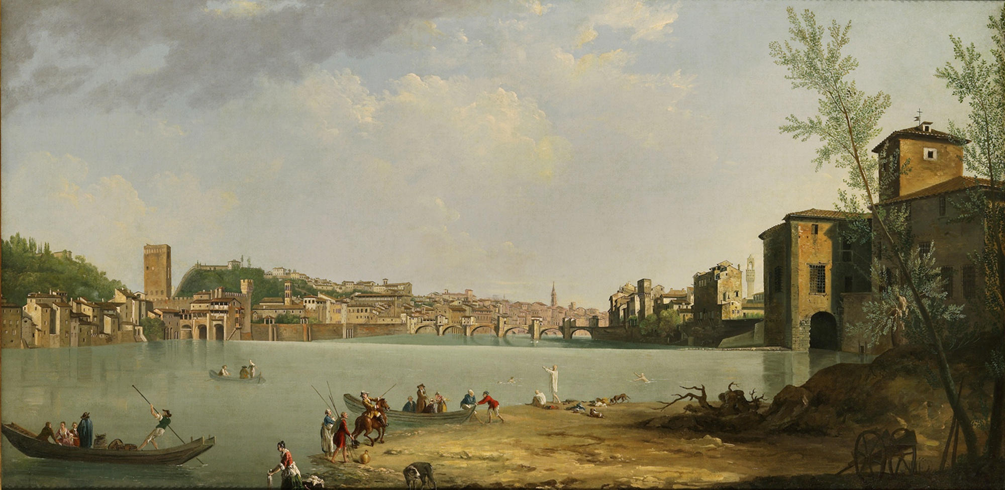 The River Arno with the Ponte alle Grazie